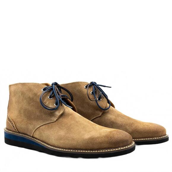 NEW MARTIN DINGMAN men\'s blue ridge suede chukka boot in khaki main image 7